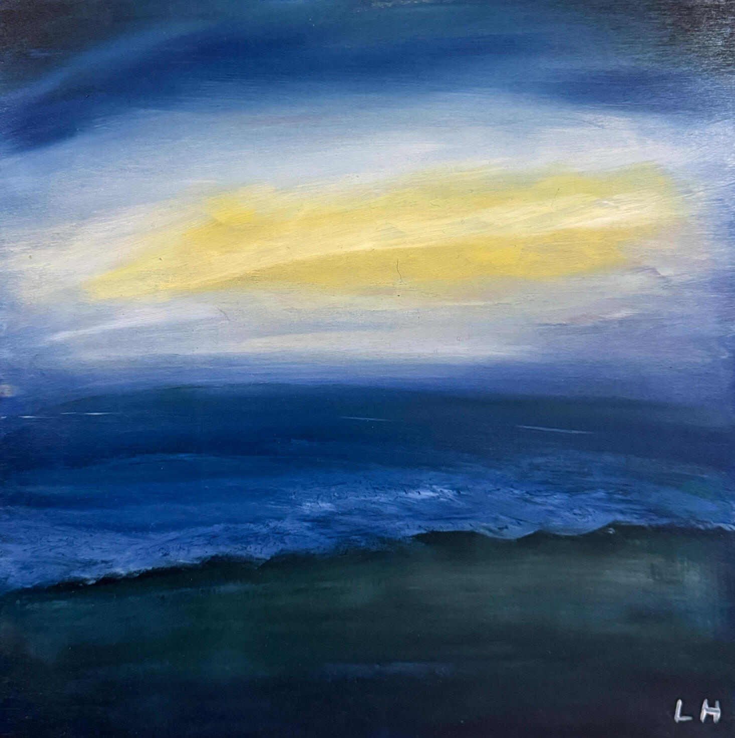 Σαντορίνη ειρήνη (Santorini Peace) 2025 | Acrylic on Canvas | 30 x 30cm