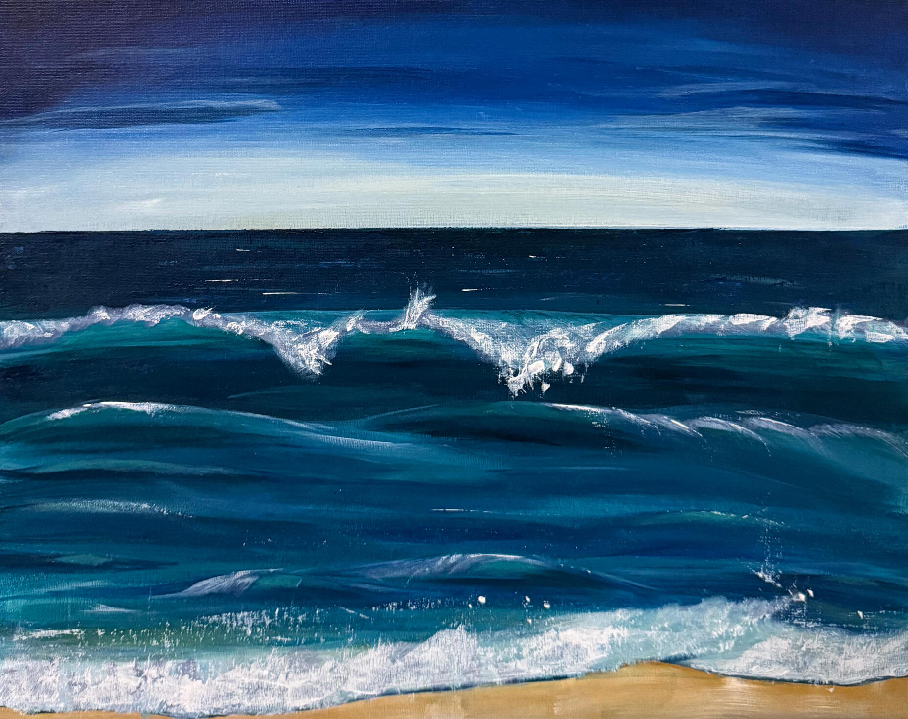 Rodos Horizon (SOLD) 2025 | Acrylic on Canvas | 40 x 50cm