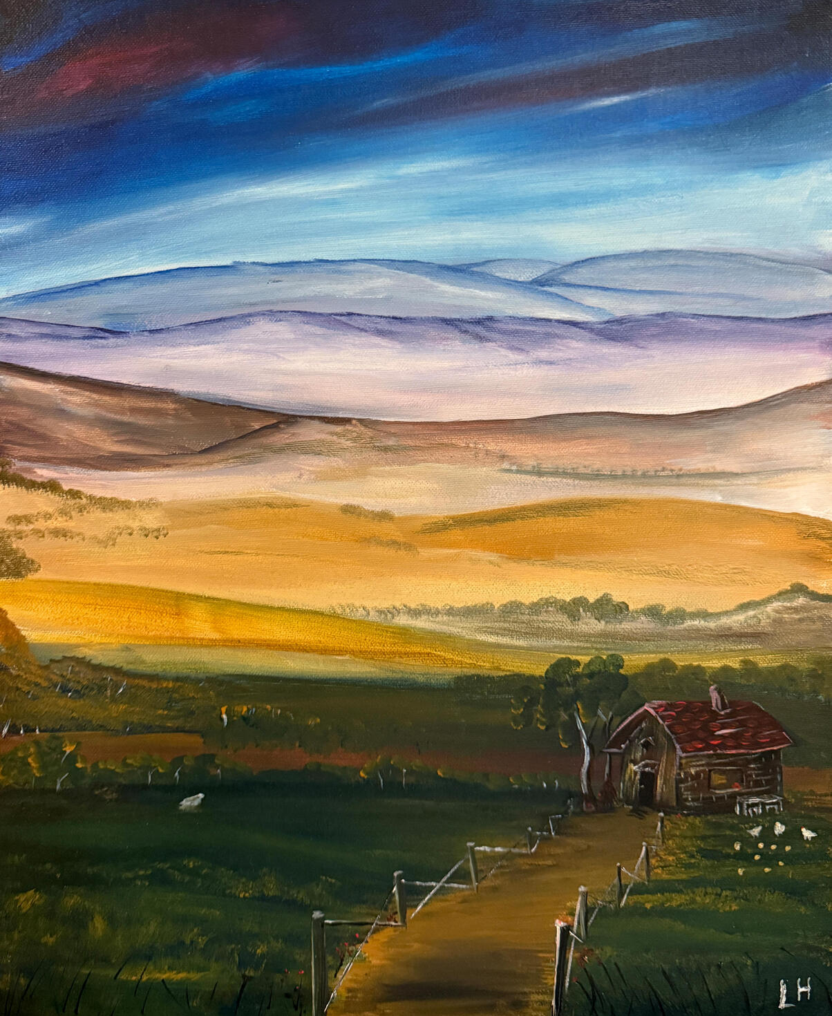 Bayerische Lebensart (Bavarian Way of Life) 2025 | Acrylic on Canvas | 50 x 40cm