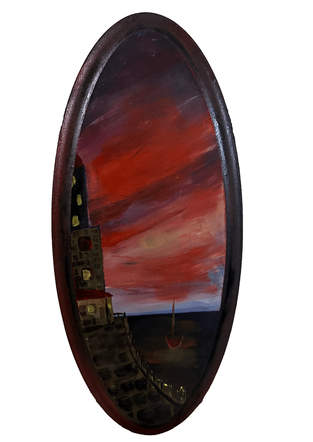 Light House 2025 | Acrylic on Wood | 50 x 22cm